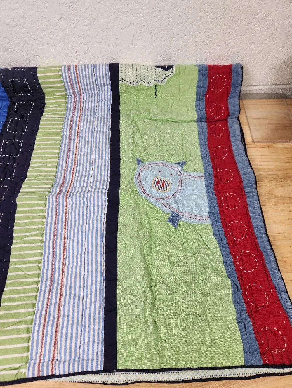 Pottery Barn Kids Farmpatch Crib/ Toddler Quilt 50x36 NOS Farm Yard Animals
